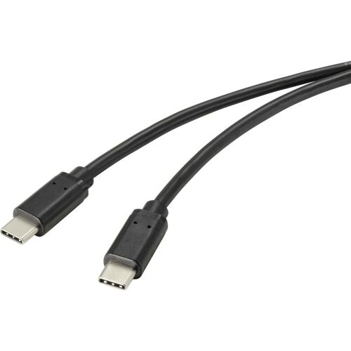 Câble Usb Usb 2.0 Usb-c Mâle 1.00 M Noir Avec Surface Antimicrobienne Rf-4716840 Y361572 - Renkforce