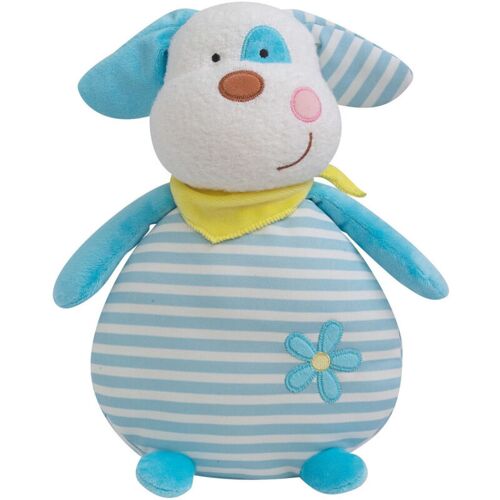 Luminou Chien Bleu Peluche Lumineuse Naturelle Fonctionne Sans Pile Et 30 Cm