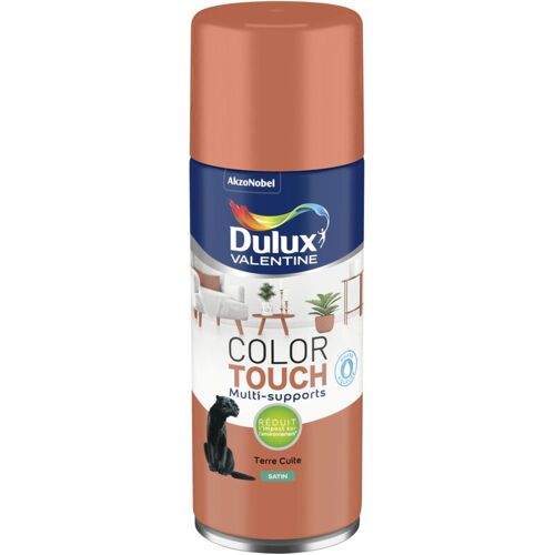 Dulux Valentine - Peinture Aérosol Color Touch - Satin Terre Cuite 400 Ml