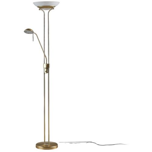 Led Lampadaire À Intensité Variable 'yvetà En Métal Pour Salon & Salle À Manger