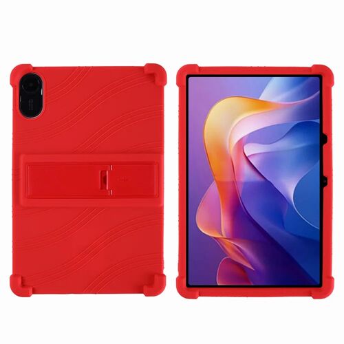 Étui pour enfants pour Xiaomi Redmi Pad 2 11 pouces 2025, housse antichoc pour tablette Redmi Pad 2 11 pouces, coque de protection en silicone souple(RedmiPad2 11 2025)Rouge