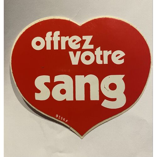 Autocollant Offrez Votre Sang
