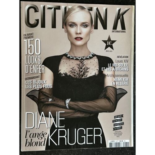 Citizen K Ete 2015 Cover Diane Kruger L'ange Blond - Niemeyer En Algérie