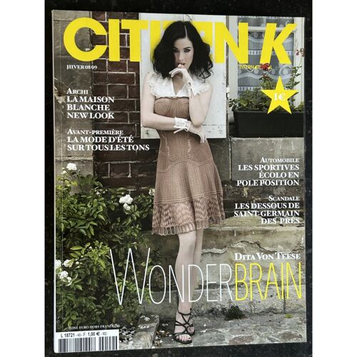 Citizen K Hiver 2008 Cover Dita Von Teese Wonder Brain