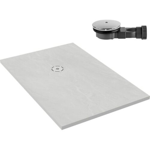 Receveur De Douche 170 X 90 Jacob Delafon Singulier Neoroc Rectangle Blanc + Bonde