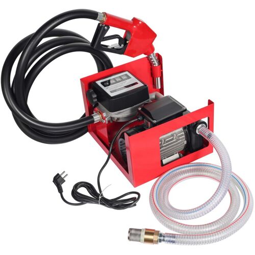 Pompe à Fuel Gasoil Bio Autoaspirante â€¿ 230 V / 750 W / 80 L/min â€¿ Hauteur D'Aspiration Max. 25 M â€¿ Avec Pistolet De Distribution à Arrêt Automatique Et Soupape By-pass - Wiltec