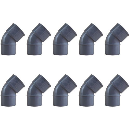 10 Coudes Pvc 45° Mâle/femelle 40 First Plast