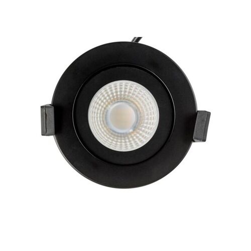 Woltz - Spot Encastrable Orientable Variable Salle De Bain Ip65 Cct Rt2012 Led 6w Noir