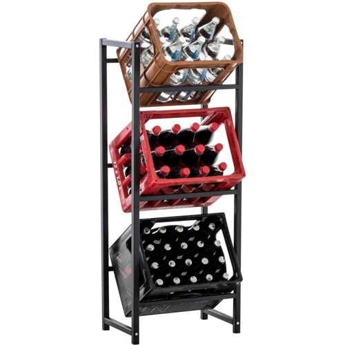 Clp - Pouche De Chambre De Boissons Boissons Robustes Dans Les Étagères En Acier Inoxydable Différentes Couleurs Couleur : Noir
