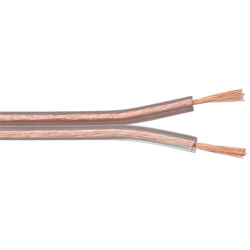Goobay - Câble De Haut-parleur Transparent, Bobine De 100 M, Section De 2 X 4,0 Mm², Cca. Longueur De Câble 100 M