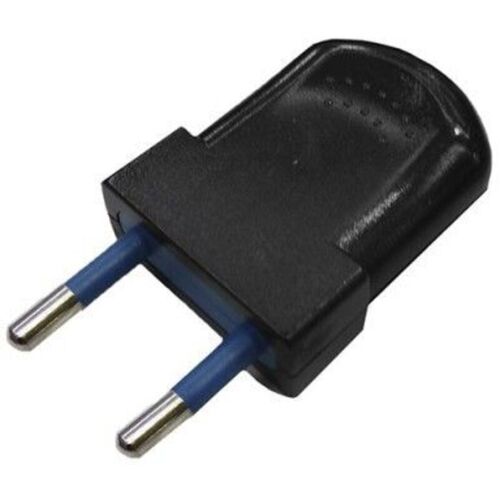 Edm - Pack De 2 Unités De Prise Européenne Bipolaire Noire 10a 4mm 250v