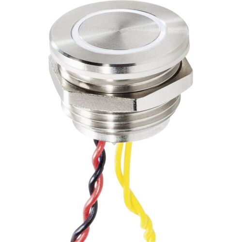 Rf-4707816 Bouton De Sonnette Avec Piezo Simple Acier Inoxydable, Blanc 24 V/0,3 A - Renkforce