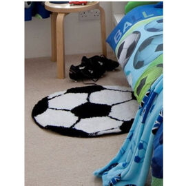 Catherine Lansfield - Tapis Rond Ballon De Football -It's A Goal - 65 Cm
