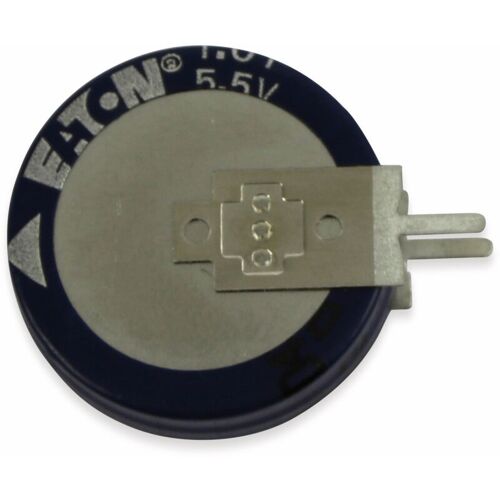 Condensateur Eaton Gold Cap 1f, 5,5v, Radial, Kr-5r5v105-r