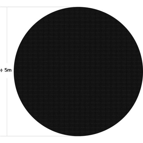 Bâche à Bulles Ronde 5 M Pe 400Âµ Couverture De Piscine Solaire Chauffage Bassin Noir