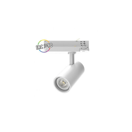 Miidex Lighting - Spot Led Cool Ii Sur Rail - 25w Blanc-Neutre-4000k - Blanc