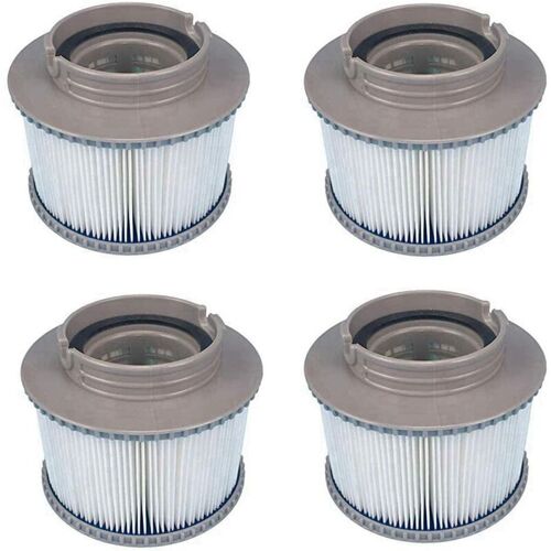 Mscomft Mspa Cartouches De Rechange De Filtre Pour Tous Les Modèles Swimming Piscine,cartouches Filtrantes Avec Filet Pour Mspa Les Bubble Spa (4 Pièces)