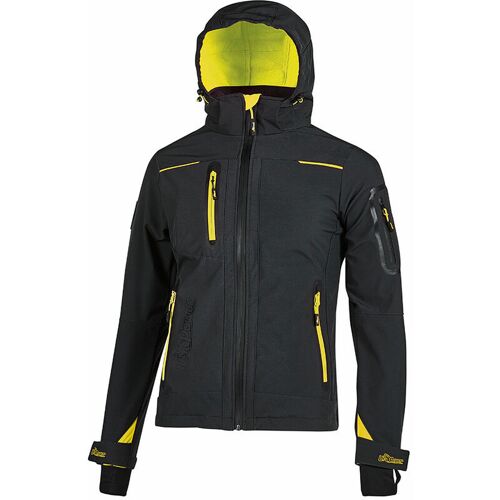 U-power - Veste De Travail Softshell Doublé Micro Polaire Femme - Space Noir S