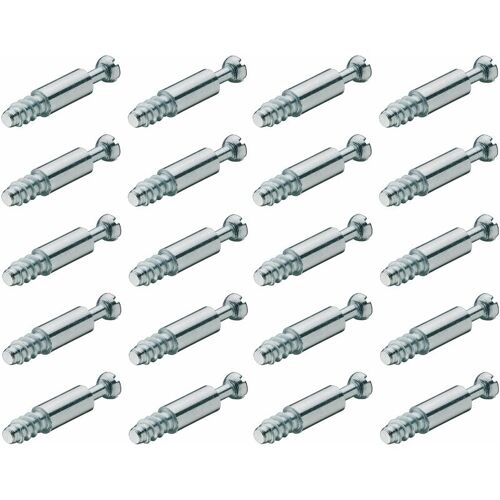 Cyclingcolors - 20x Goujon D'Assemblage 7mm X L = 8mm X B = 34mm Vis Meuble Bois Fixation Boitier Cylindrique Ferrure