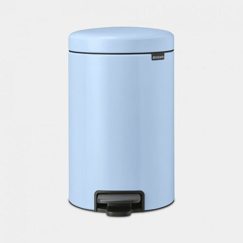 Brabantia - Newicon Bucket De Pedal 12l, Lid Dede Soft Close, Removable Inner Bucket, Dreamy Blue, 25 X 34 X 41 Cm