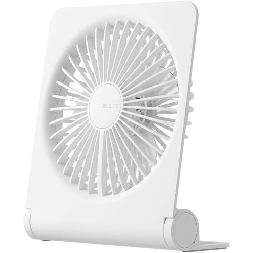 Ventilateur De Table- Ventilateur Usb Rechargeable 4500mah Batterie, 160° Pliable Vent Fort Ultra Silencieux 4 Vitesses
