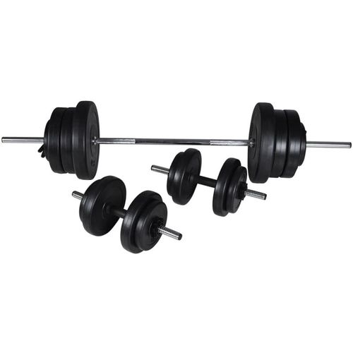 Kit De Barre D'haltère Et 2 Haltères 605kg - Inlife