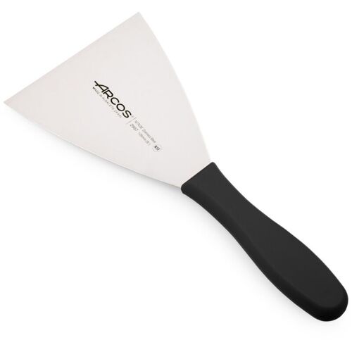 Spatule Arcos 2900- Modèle 299725 En Acier Inoxydable Nitrum Et Mango Lame Ergonomique En Polypropylène Noir De 12,5 X 12 Cm, Avec Couvercle De Suspension.