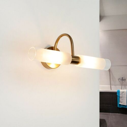 Licht-Erlebnisse - Lampe De Miroir Salle De Bain En Laiton Conners