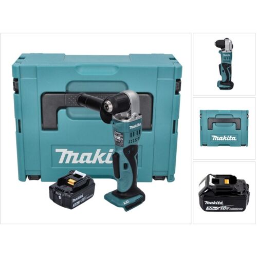Dda 351 F1j Perceuse Angulaire Sans Fil 18 V 13,5 Nm + 1x Batterie 3,0 Ah + Coffret Makpac - Sans Chargeur - Makita