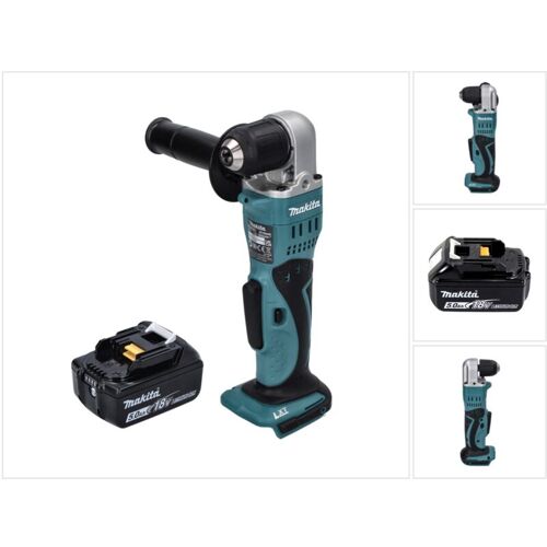 Makita Dda 351 T1 Perceuse Angulaire Sans Fil 18 V 13,5 Nm + 1x Batterie 5,0 Ah - Sans Chargeur