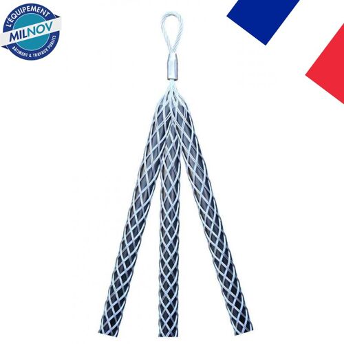 Sb325sdg Tire-câble Simple Boucle 3 Tresses Sd 25 à 45 Mm Acier Galvanisé