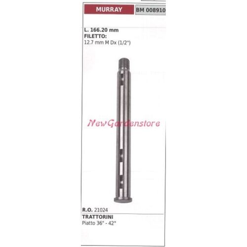 Murray 008914 Arbre De Moyeu De Lame De Tracteur Tondeuse 36"" Murray 008910