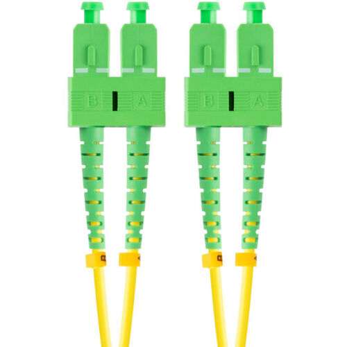 Cordon De Brassage à Fibre Optique Lanberg Sm Sc/apc-sc/apc Duplex 3,0 Mm Lszh G657a1, 1 M, Jaune