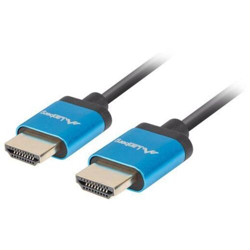 Câble Hdmi Lanberg M/m V2.0 0,5 M 4k Slim Noir-bleu
