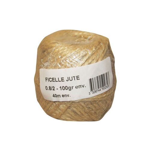 Corderies Tournonaises - Ficelle En Jute Naturelle Brune - 2mm X 40m - Corde Ce Chanvre épaisse Pour Décoration, Jardin, Bricolage, Art Et Artisanat