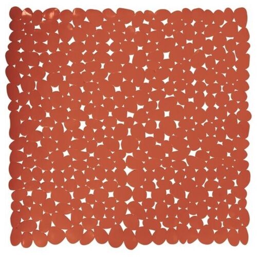 Tapis Antidérapant Fond De Douche Pvc 53x53cm Terracotta Msv