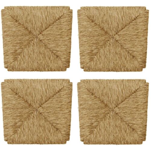 Mediawave Store - 4 Pc Siège De Remplacement 996 Fond En Paille Pour Chaise Arte Povera 33x38 Cm