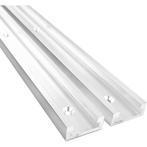 Pince à Onglets Pour Gabarit En Aluminium,gabarit De Piste D'Onglet,gabarit De Rail De Fixation Gabarit De Rainure En T Pour Table à Toupi Groofoo (600mm,blanc)