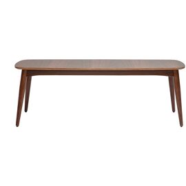 Miliboo - Banc Vintage Bois Foncé Noyer L130 Cm Nordeco