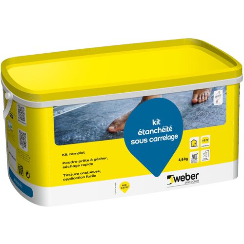 Kit D'étanchéité Sous Carrelage 2m², Idéal Salles De Bains Et Douches à L'Italienne, Weber