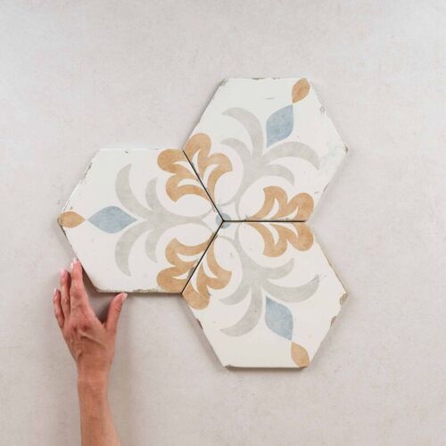 Nanda Tiles - Carrelage Imitation Carreaux De Ciment Bohemia 21x25cm (0,52m2) Lola - Les Carreaux De Jean