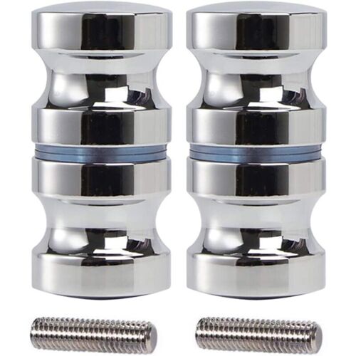 Vtizikl Poignée De Salle De Bain En Deux Parties, Douche, Accessoires De Porte En Verre, Trou Unique, Bouton, étanche à L'Humidité