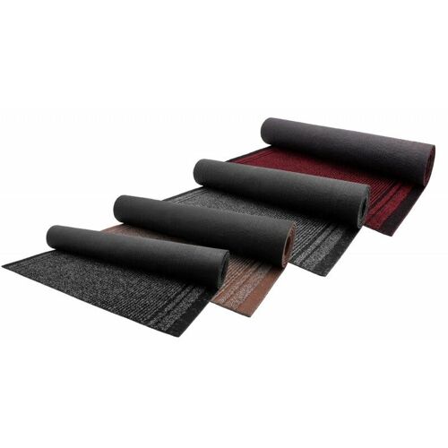 Tapis De Passage, Tapis De Couloir Malaga, Vendu Au Mètre, Idéal Couloir, Devant D'évier, Descente De Lit, De Madeinnature Anthracite - Longueur 4 M.
