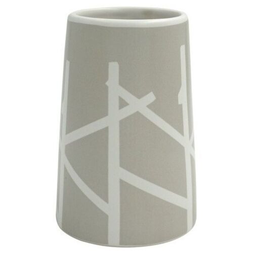 Gobelet Céramique Tree Taupe & Blanc Msv