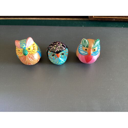 Lot De 3 Petites Chouettes,
