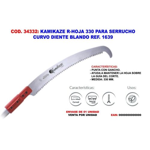Kamikaze R-Blade 330 Scie Courbe Dents Moules 1639
