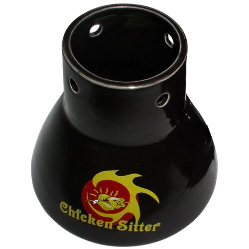 Patton - Support à Poulet Pour Barbecue Kamado Noir