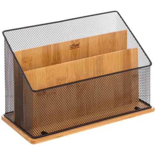 5five Simply Smart - Organiseur De Bureau Havi Bambou Noir - 5five