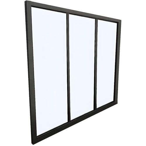 Verrière Atelier En Aluminium Thermolaqué - 90x105 Cm - Noir - Bayview
