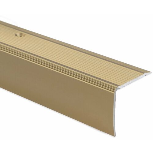 Karat - Seuil D'Escalier Integral K212 Forme: L 30 X 20 Mm Longueur: 90 Cm Pré-percé Or